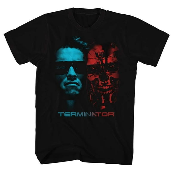 Terminator Face Off Black Adult T-Shirt 6Xl