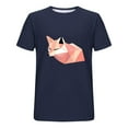 thumbnail image 5 of Rvwovn Men's Casual Short Sleeve T-Shirt Geometric Animal Graphic Crewneck Tees for Everyday Wear, 5 of 5