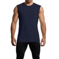 thumbnail image 6 of APEXFWDT Summer Tank Top for Men Ribbed Sleeveless Athletic Top Casual Round Neck Shirt 1PC/3PC,L,Multicolor, 6 of 8