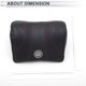 thumbnail image 5 of Almohada para reposacabezas de automóvil Unique Bargains, soporte para cuello ergonómico y cómodo, cuero Nappa y espuma de memoria, ancho ajustable, negro y línea roja, 1 pc, 5 of 7