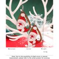 thumbnail image 3 of JYYYBF Women Winter Christmas Wooden Earrings Elk Snowman Santa Claus Pierce Dangle Earrings Accessory, 3 of 8