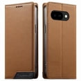 thumbnail image 1 of Funda Tipo Cartera de Cuero Sintético para Google Pixel 10A Bloqueo RFID, con Ranuras para Tarjetas y Bolsillo para Efectivo, Cierre Magnético Fuerte Marrón, 1 of 6
