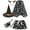 5PCS B skeleton witch set, variant on WIBACKER 5-Pieces Girls Halloween Skeleton Costume Set 2-8Y Kids Tutu Skirt with Cape, Headband, Witch Broom and Hat, Toddler Dress Up Gift