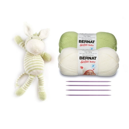 Bernat Zebra Knitting Kit, 6 Pieces