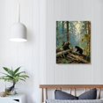 thumbnail image 4 of Nawypu  Black Bears in Forest Painting Canvas Wall Art Decor, Ivan Shishkin Artwork Pictures Print for Living Room Bedroom Office Decoration, 4 of 5