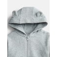 thumbnail image 2 of Wonder Nation Baby Zip Up Hoodie and Joggers Fleece Set, Sizes 0/3M-24M, 2 of 3