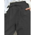 thumbnail image 5 of REALiKUN Women's Corduroy Casual Jogger Sweatpants with Pockets Relaxed Straight Fit, 5 of 6