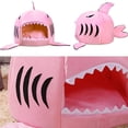 thumbnail image 3 of Huanledash Autumn Winter Shark Shape Pet Dog Cat Puppy Bed Warm Cushion Soft Kennel Nest, 3 of 8