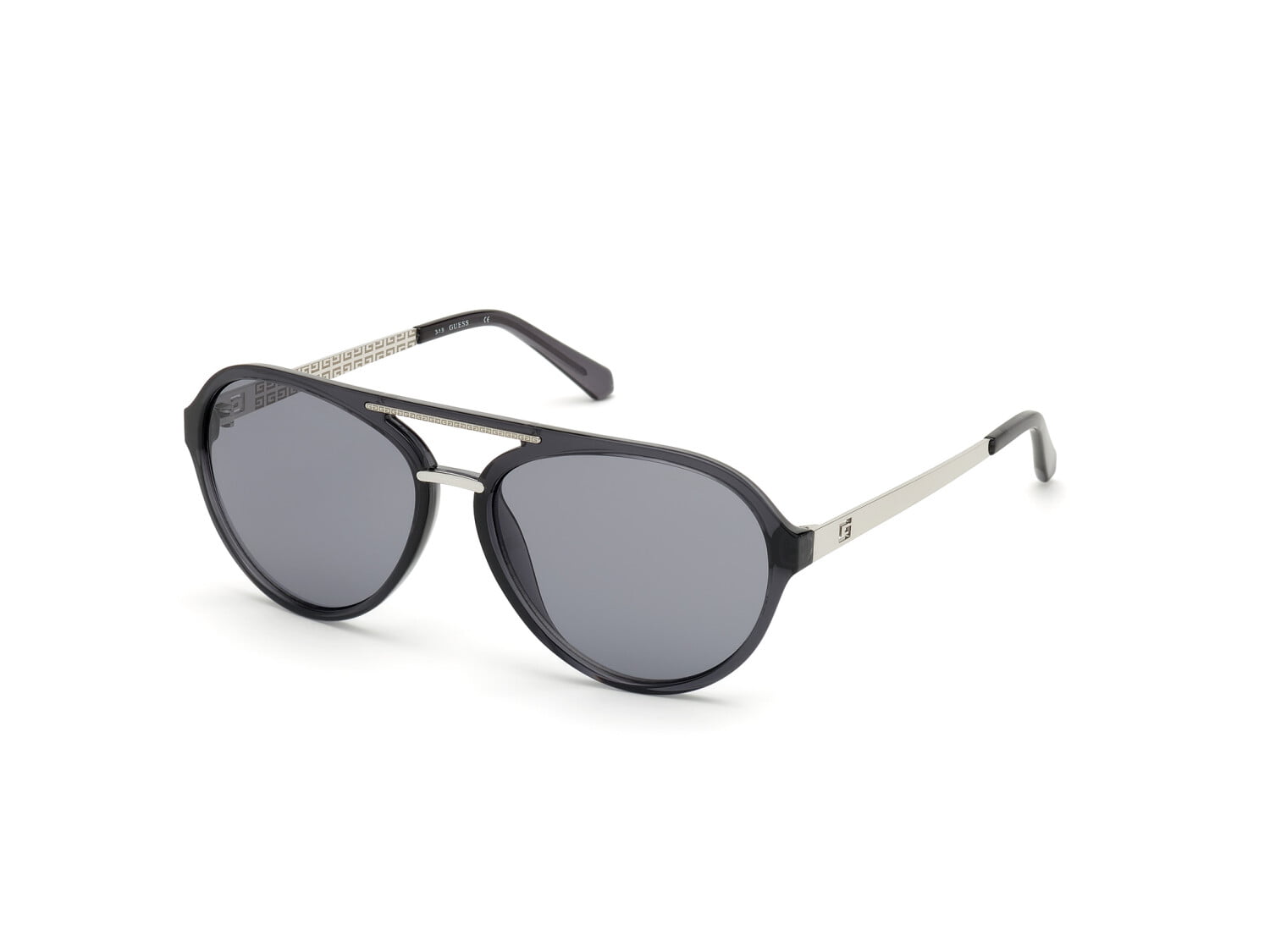 Guess Men's Mirrored Gu6930 GU6930-32G-60 Gold Round Sunglasses 
