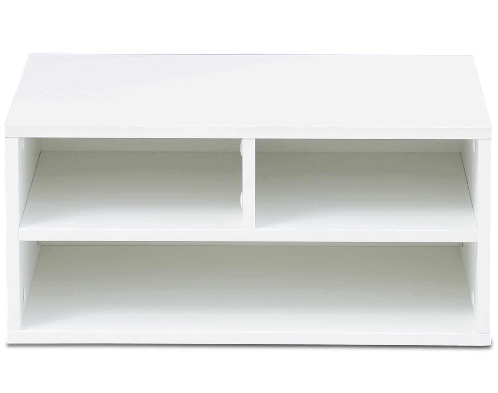 FITUEYES Printer Stands， Large Desktop Paper Organizer, White