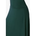 thumbnail image 5 of TheMogan Women's Casual Lounge Solid Foldable High Waist Draped Jersey Relaxed Long Maxi Skirt Hunter Green S, 5 of 7