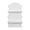 White, variant on American Art Decor White Wavy Arched Lunar Ledges Wall Shelf, Wooden 2-Tier Floating Bookshelf for Wall, Carved Fluted Arch Display Shelf for Bedroom Bathroom Kitchen Living Room Decor, 14" x 24"