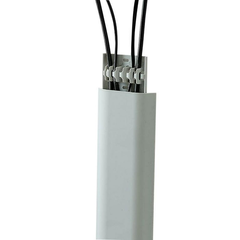 Paintable Cord Cover for Wall Mounted TVs - Cable Management Kit Including  Connectors & Adhesive Strips Connected to Raceway 