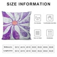 thumbnail image 5 of BANET Abstract Flower Outdoor Decorative Throw Pillow Cover Purple Grey Two-Tone Blossom Floral Design Cushion Covers Geometry Modern Square Pillowcase for Home Couch Bed Decor White, 5 of 5