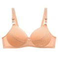 thumbnail image 2 of TAGOLD Womens Summer Plus Size Brs,Push Up Casual Bra for Womens,Woman's Solid Color Back Buckle Thin Style Ventilate Bra Without Steel Rim, 2 of 4