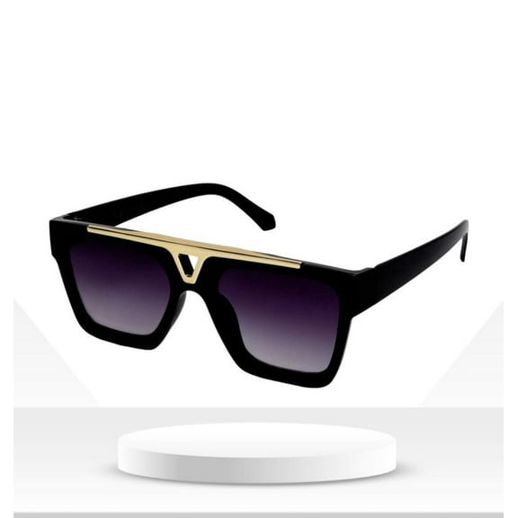 MH fashion Retro Square Sunglasses (For Men & Women, Black)