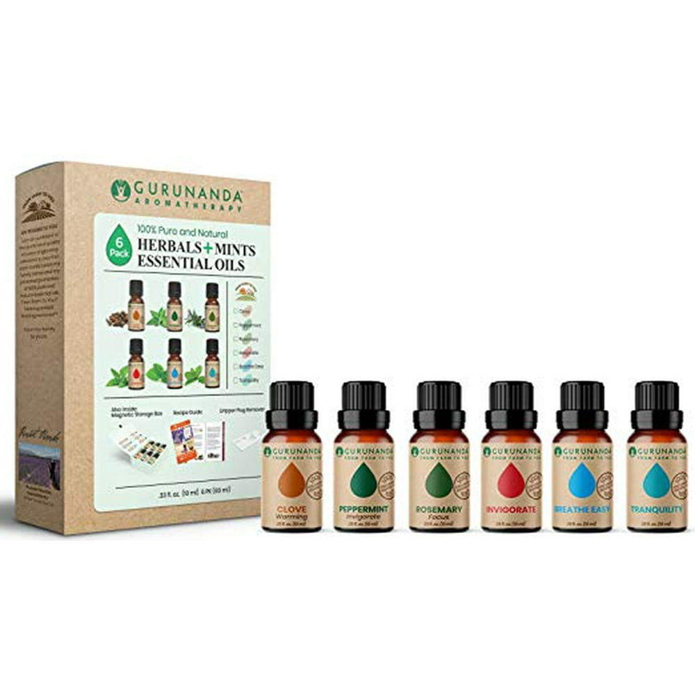Guru Nanda Herbal and Mint Oil 6 Pack