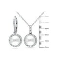 thumbnail image 2 of Everly Women's Cultured Pearl and Diamond Sterling Silver Jewelry Set, 2 of 7