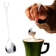 thumbnail image 2 of Heart Shaped Hollow Stainless Coffee Spoons, Multi Color Long Handle Dessert Spoons Tea Spoons for Afternoon Tea, Cute Ice Cream Sundae Utensils, 1 Spoon, 2 of 9