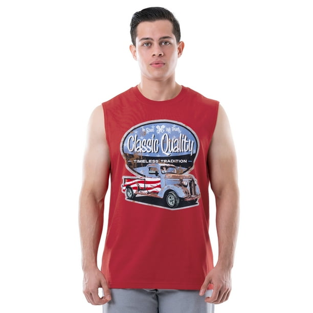 Way To Celebrate Men's Americana Graphic Muscle Tank Top, Sizes S-3XL ...