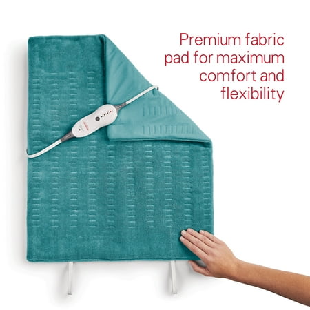 Sunbeam Premium XXL Size Heating Pad with 4 Heat Settings, 20" x 24", Color: Teal