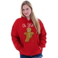 thumbnail image 4 of Funny Christmas Oh Snap Gingerbread Hoodie Sweatshirt Women Men Brisco Brands M, 4 of 6