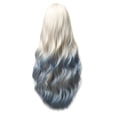 thumbnail image 1 of Mode Femmes Haute Température Résistant Soie Synthétique Franges Perruque de Cheveux Longs, 1 of 5