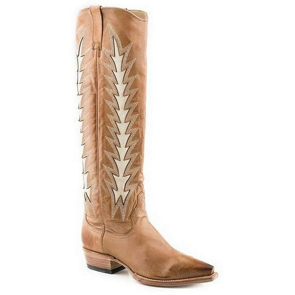 Women's Stetson Johnnie Leather Boots Handcrafted Gold