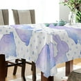 thumbnail image 3 of Easter Rabbits Purple Tablecloth Rectangle Colorful Table Cloth Large Square Table Cover for Dining Kitchen Party 54"x72" Decor Gift, 3 of 7
