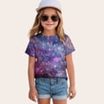 thumbnail image 2 of Zshosam Baby Tshirts Girls Ruffle Sleeve T Shirts Summer Short Sleeve Casual Cute Crewneck Tops Tees Size 2T 3T,(Sky Blue 2-3 Years), 2 of 4