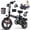 T1-20MPH, variant on 14 Inch Folding Electric Bicycle, 400W Adult Electric Bicycle, 48V 10.4Ah,Top Speed 18Mph, Dual Disc Brake Safety System, 3-Speed Riding, Front Fork With Shock Absorption, Black