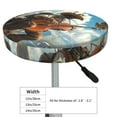 thumbnail image 2 of Western Guitar Cowboy Round Bar Stool Seat Covers, Elastic Round Chair Cover Stool Seat Slipcover Bar Stool Cushions Round Pad for 12-14 inch, 2 of 5
