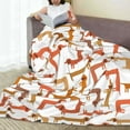 thumbnail image 6 of Pofeuu Dachshund Dog Print Ultra-Soft Micro Fleece Blanket,for Bed Or Sofa,All Season Throw Blankets Flannel Blanket-80"x60", 6 of 7
