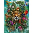 thumbnail image 2 of (14CTABB-276__C__ 40x55) Hilo algodón ecológico bordado 14CT 2 hebras impresión 40*55cm kit serie en punto cruz con flores pájaros y tigres, 2 of 9