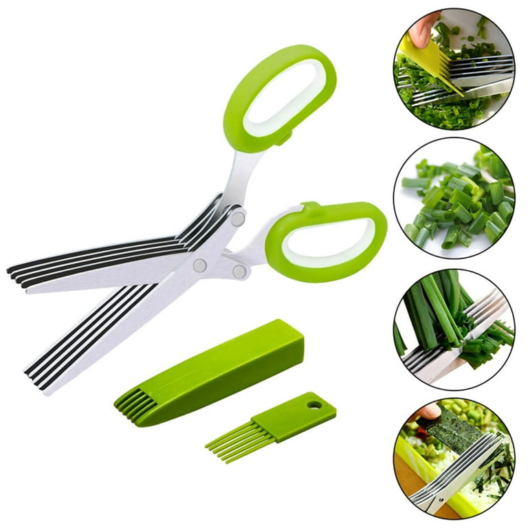 HXAZGSJA Multifunctional Household Stainless Steel Scissors Duty Kitchen  Shears with Cover For Kitchen 