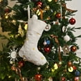 thumbnail image 4 of Christmas Stockings Classic Large Stockings Plush Red White and Green Xmas Stocking Santa,Snowman,Reindeer Big Xmas Socks for Family Holiday Christmas Party Decorations, 4 of 6