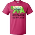 thumbnail image 3 of Inktastic Yellowstone National Park- Mountains and Bear Shape T-Shirt, 3 of 5