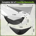 thumbnail image 2 of Hamaca de camping CROSSHIP con mosquitera y edredón Rain Fly, 2 of 7