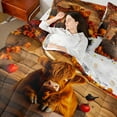 thumbnail image 4 of Manfei Brown Highland Cattle 7-Piece Twin Bedding Sets,Autumn Pumpkin Maples Bedding Comforter Set,Hello Fall Sheet Sets For Child,Ultra Soft Home Decor Reversible, 4 of 8