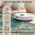 thumbnail image 6 of Design&I 5'x7' Washable Area Rug Teal Vintage Stepped Border Bathroom Accessories Turquoise for Small Living Room, Bedroom, Sleek Flatweave Pet Friendly & Non-Slip, 6 of 7