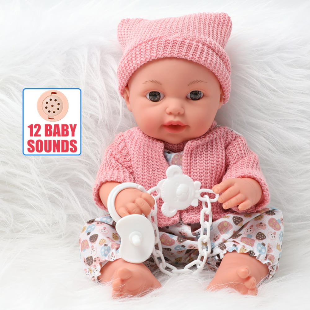 Neugeborene Babypuppen Kleidung für 10 11inch Reborn Girl Doll Overalls 
