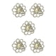 thumbnail image 1 of Guardurnaity Bufanda anillo elegante chal Clip oro plata bufandas hebilla con diamantes de imitación moderno Heronsbill estilo regalos para mujeres plata 5piezas, 1 of 6