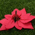 thumbnail image 5 of 15 piezas de flores artificiales de flor de Pascua de 16 cm con clips Decoraciones para árboles de Navidad Guirnaldas Guirnaldas Decoraciones navideñas (Rojo) esquí esquí Gafas de esquí, 5 of 5