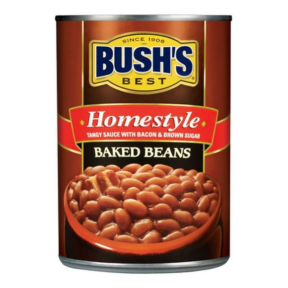 BUSH'S® Homestyle Tangy Sauce with Bacon And Brown Sugar Baked Beans, 398 mL