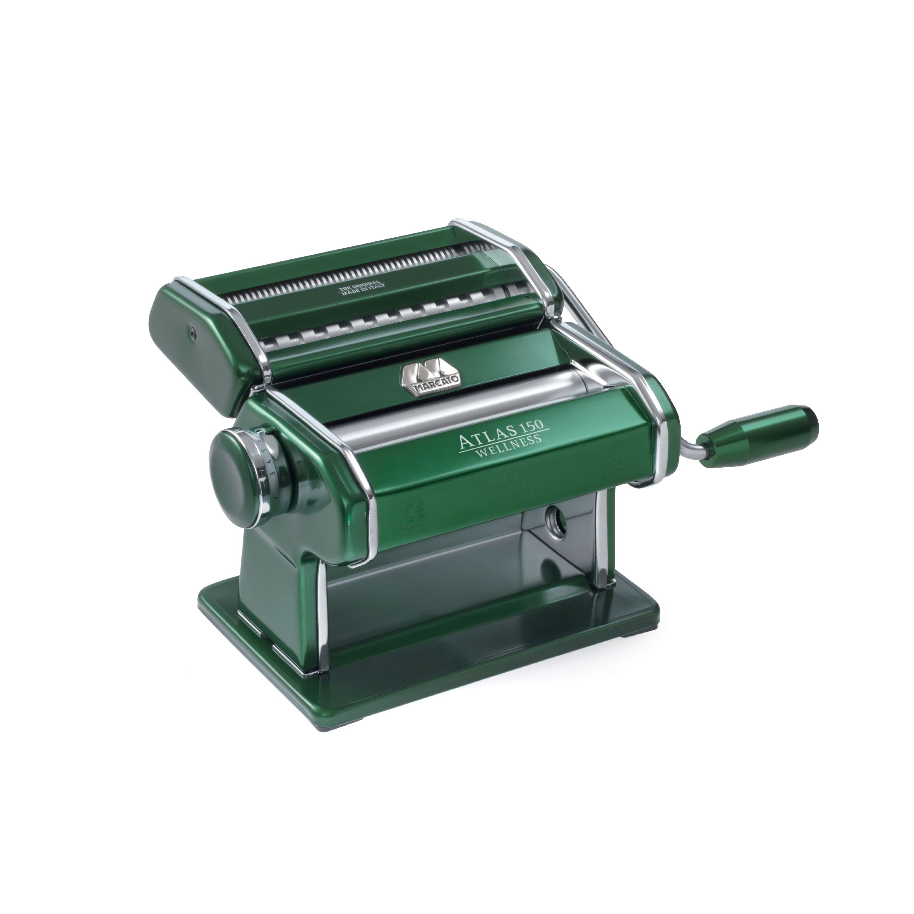 Marcato Atlas Made in Italy Pasta Machine, Made in Italy, Green, Includes Pasta Cutter, Crank, and - Walmart.com