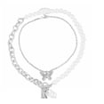 thumbnail image 3 of Xihbxyly Collares de Moda para Damas, Collares de Doble Capa, Joyería Femenina, Regalos Navideños, 3 of 5