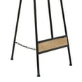 thumbnail image 6 of DecMode 16" x 52" Black Metal Tall Adjustable Floor 3 Tier Easel with Wood Panels, 1-Piece, 6 of 15