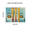 thumbnail image 3 of Orinice Ski Lift Skis Snowboard Fine Art Aesthetic Poster & Print Wall Painting for Classroom Kitchen Office Farmhouse Bathroom Decor 16x12in, 3 of 6