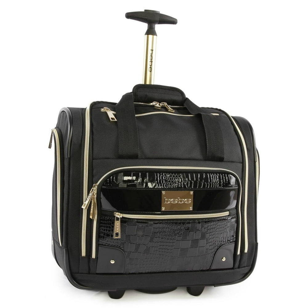 bebe Danielle Under The Seat CarryOn Rolling Tote