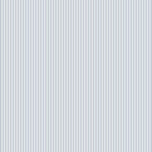 Navy And White Wide Stripe Wallpaper